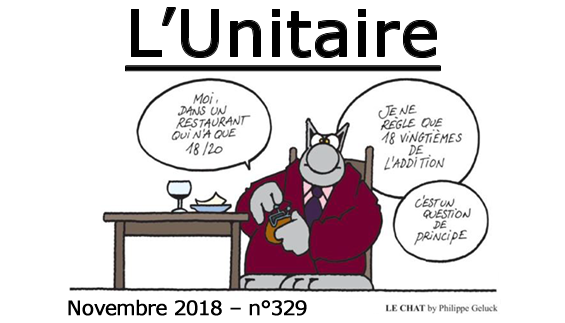L’Unitaire – Novembre 2018