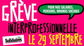 En grève pour nos salaires le 29 septembre