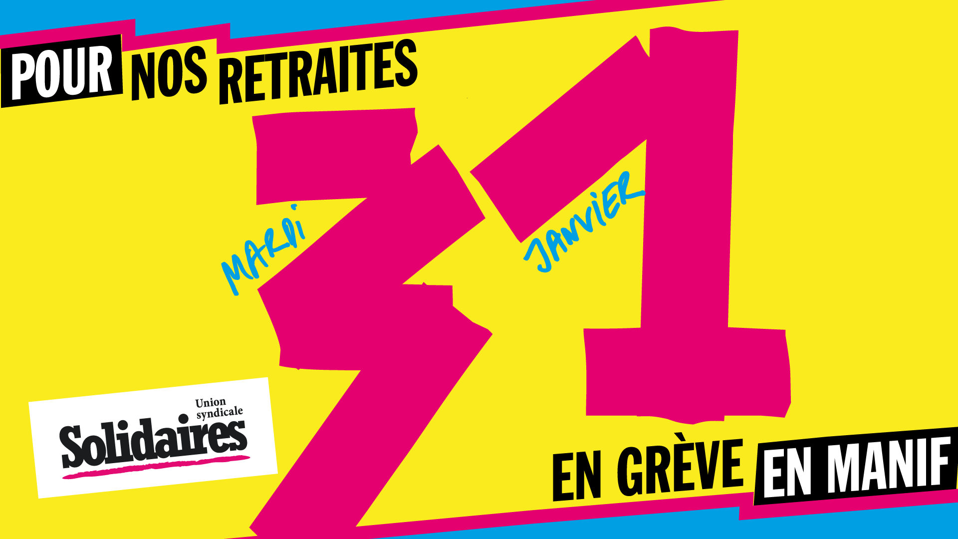Réforme des retraites: grève et manifestations le 31 janvier